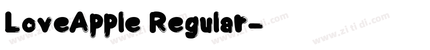 LoveApple Regular字体转换